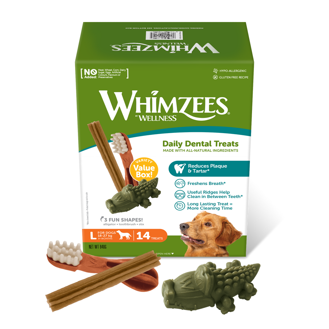 Whimzees Large Variety Value Box (14pc)