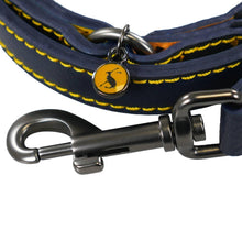 Load image into Gallery viewer, Rosewood &amp; Joules Navy Leather Dog Lead