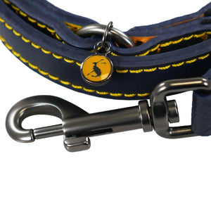 Rosewood & Joules Navy Leather Dog Lead