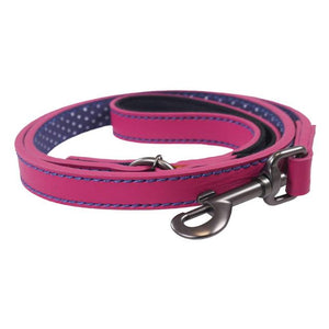 Rosewood Joules Pink Leather Dog Lead