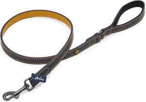 Rosewood & Joules Navy Leather Dog Lead